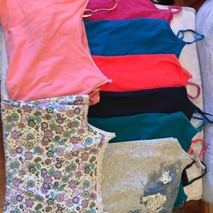 Lot of 11 tanks- multiple colors